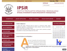 Tablet Screenshot of ipsir.uw.edu.pl