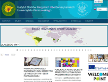 Tablet Screenshot of iberystyka.uw.edu.pl