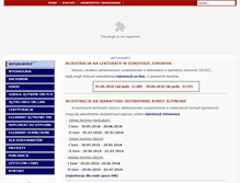Tablet Screenshot of jezyki.pelnomocnik.uw.edu.pl