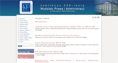 Desktop Screenshot of jubileusz.wpia.uw.edu.pl