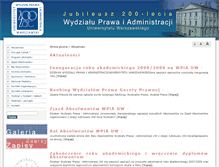 Tablet Screenshot of jubileusz.wpia.uw.edu.pl