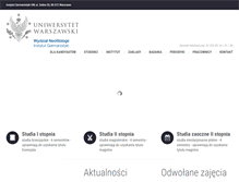 Tablet Screenshot of germanistyka.uw.edu.pl