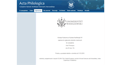 Desktop Screenshot of ceenis.uw.edu.pl
