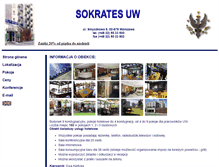 Tablet Screenshot of hotelsokrates.uw.edu.pl
