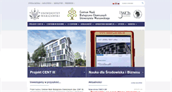 Desktop Screenshot of cent3.uw.edu.pl