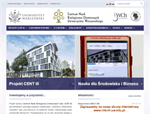 Tablet Screenshot of cent3.uw.edu.pl