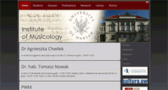 Desktop Screenshot of imuz.uw.edu.pl