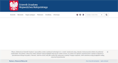 Desktop Screenshot of edziennik.malopolska.uw.gov.pl
