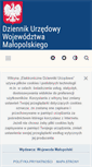 Mobile Screenshot of edziennik.malopolska.uw.gov.pl