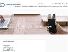 Tablet Screenshot of doktoranci.uw.edu.pl