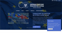 Desktop Screenshot of ce.uw.edu.pl