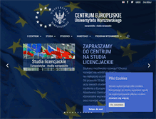 Tablet Screenshot of ce.uw.edu.pl