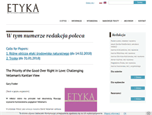 Tablet Screenshot of etyka.uw.edu.pl