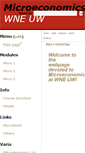 Mobile Screenshot of microeconomics.wne.uw.edu.pl