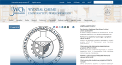 Desktop Screenshot of chem.uw.edu.pl