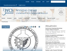 Tablet Screenshot of chem.uw.edu.pl