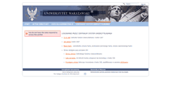 Desktop Screenshot of portal.uw.edu.pl
