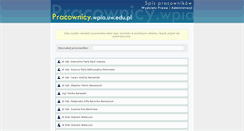 Desktop Screenshot of pracownicy.wpia.uw.edu.pl