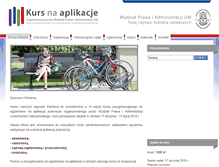 Tablet Screenshot of kursnaaplikacje.wpia.uw.edu.pl