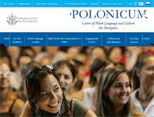 Tablet Screenshot of polonicum.uw.edu.pl