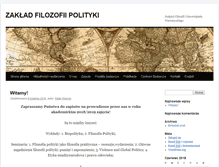Tablet Screenshot of filozofiapolityki.uw.edu.pl