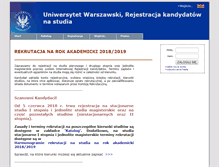 Tablet Screenshot of irk.uw.edu.pl