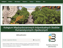 Tablet Screenshot of mish.uw.edu.pl