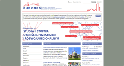 Desktop Screenshot of euroreg.uw.edu.pl