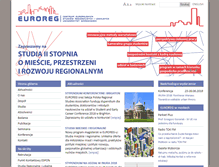 Tablet Screenshot of euroreg.uw.edu.pl